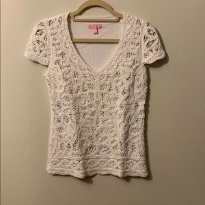 Thick lace cotton top